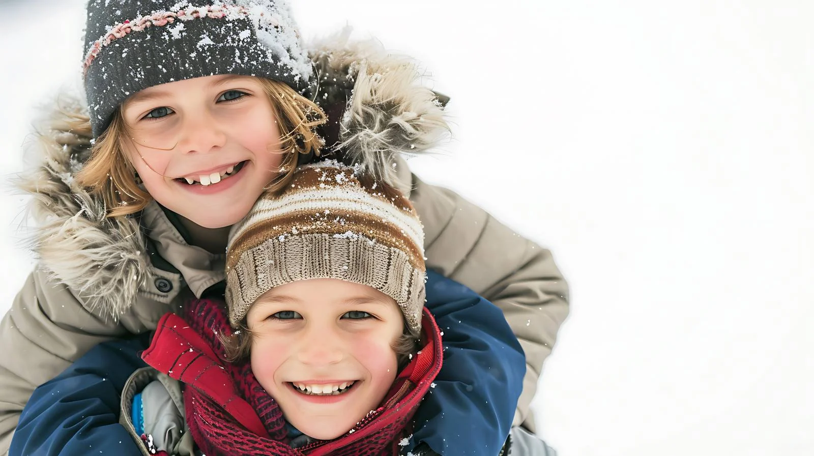 Joyful Winter Sibling Adventure — free download from Dotvec