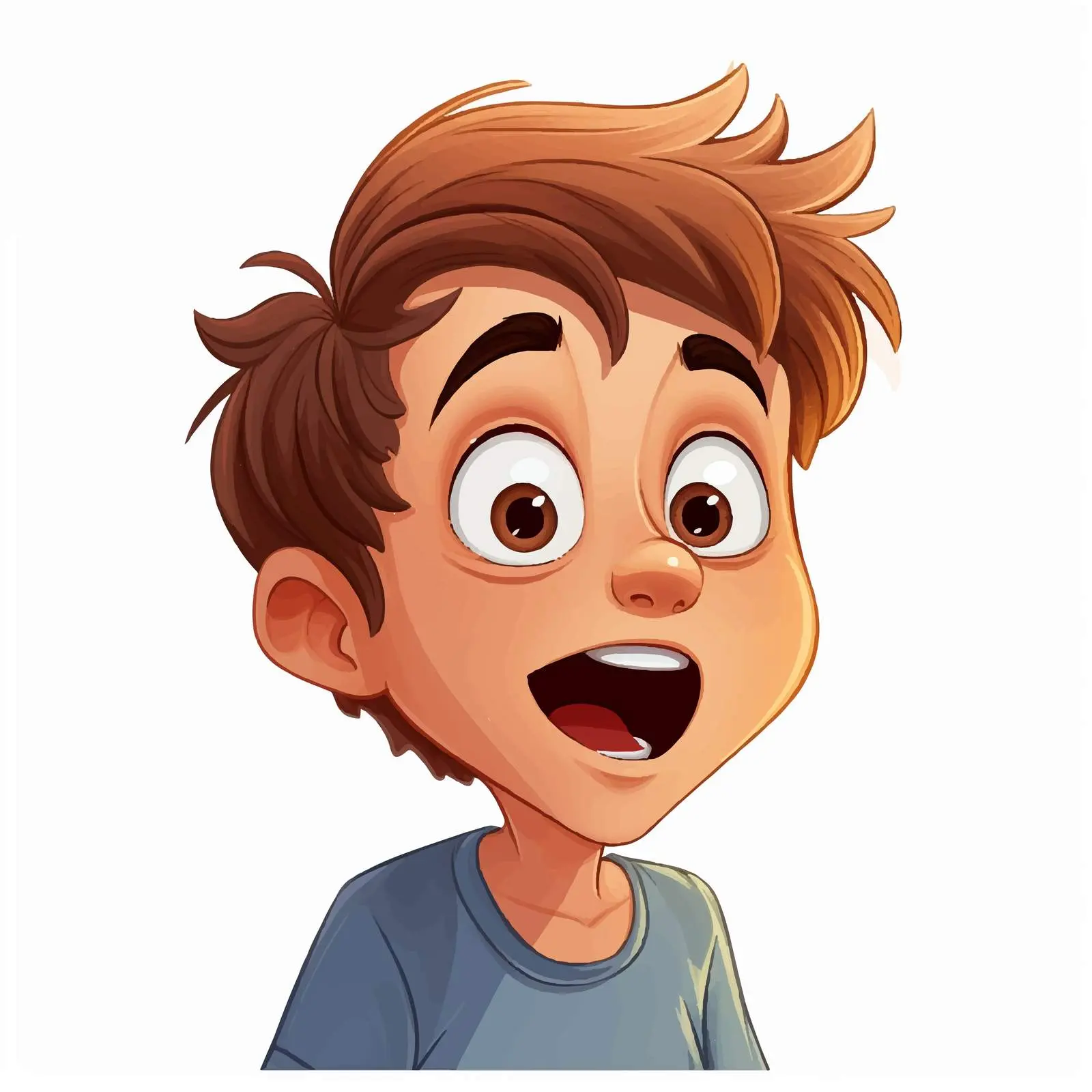 Surprised Boy Cartoon Vector Illustration — free download from Dotvec