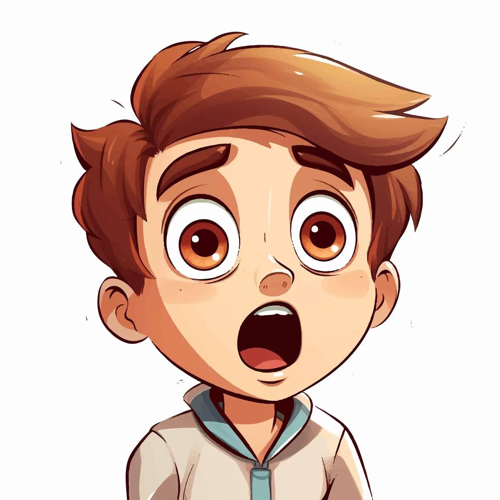 Surprised Boy Cartoon Illustration Vector — free download from Dotvec