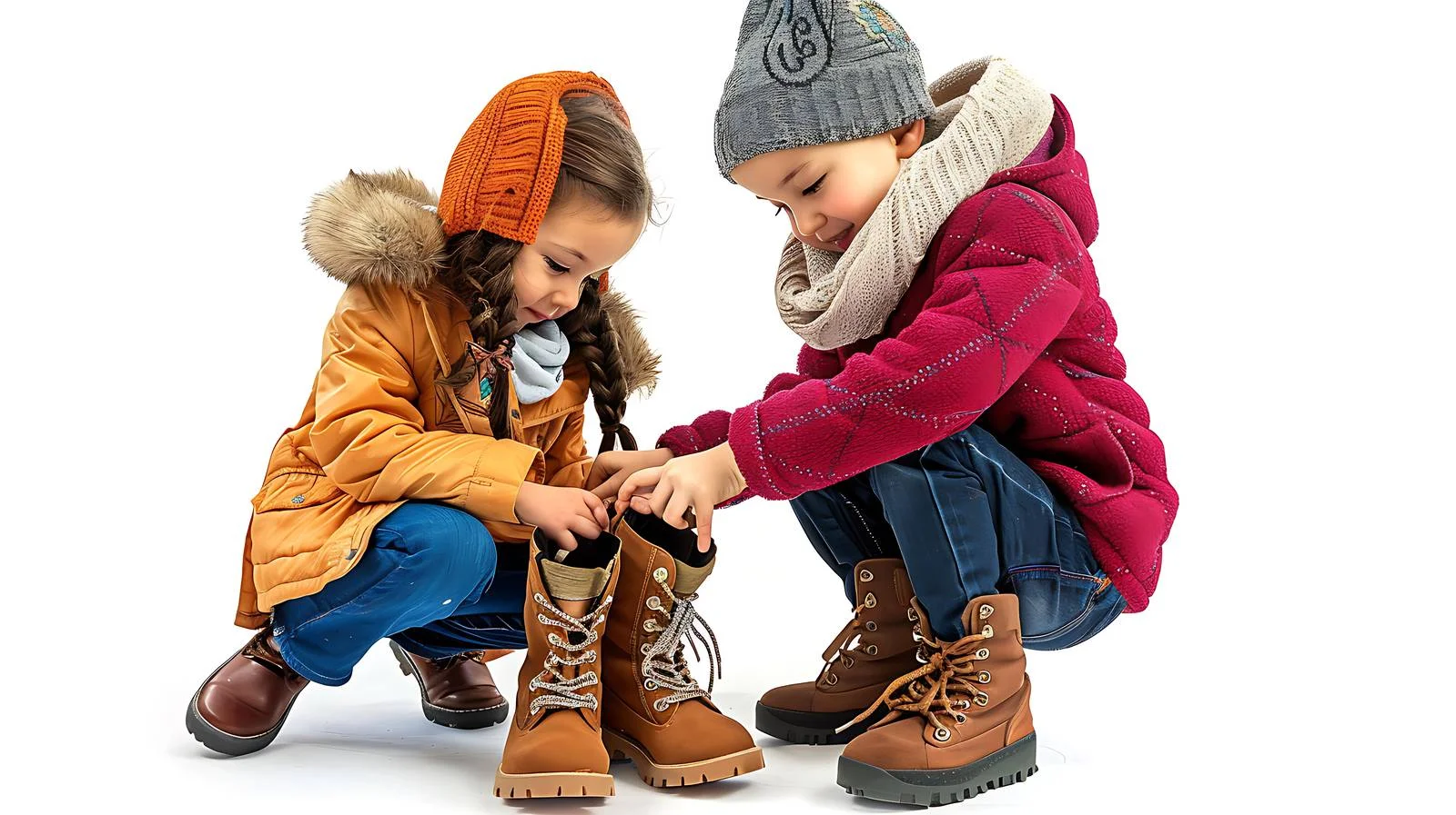 Children's Boot Assistance in Kindergarten — free download from Dotvec