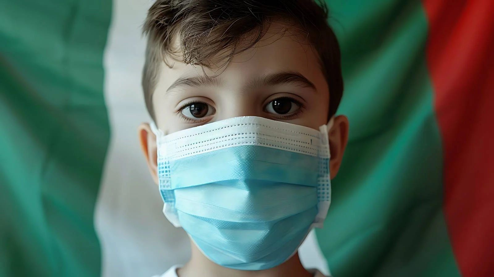 Child Wearing Medical Mask — free download from Dotvec