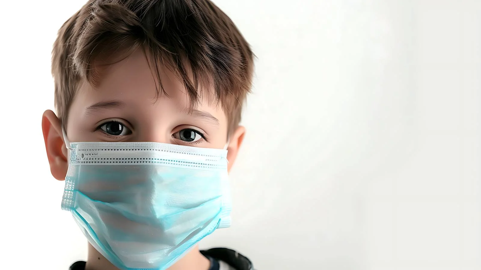 Child Medical Mask Bright Background — free download from Dotvec