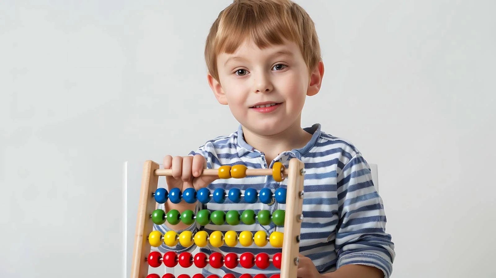 Young Boy Kindergarten Abacus Learning — free download from Dotvec