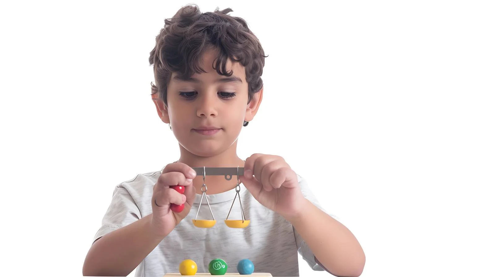 Child Playing with Toy Scales — free download from Dotvec