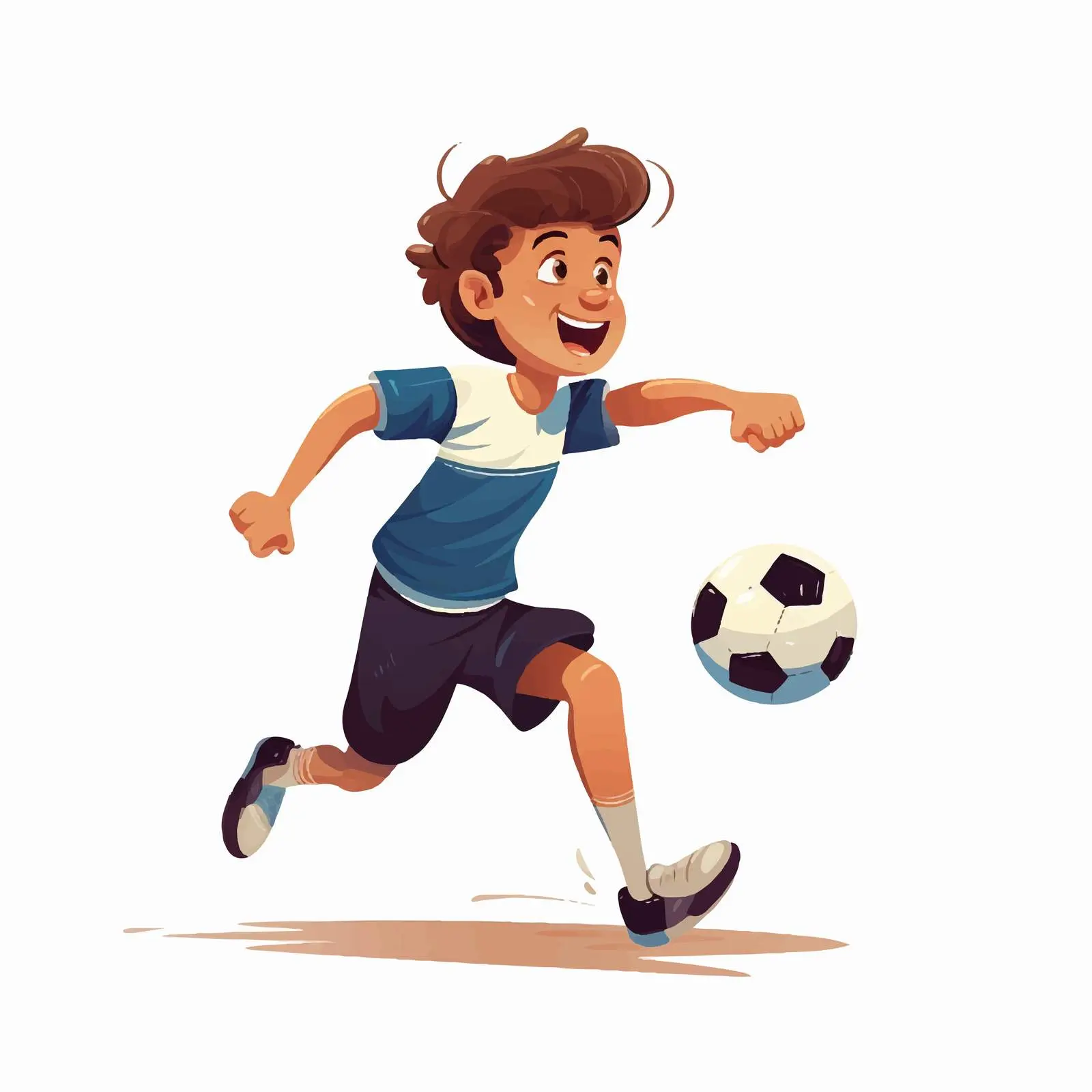 Child Soccer Player Performing a Flip Kick – free champion image from Dotvec
