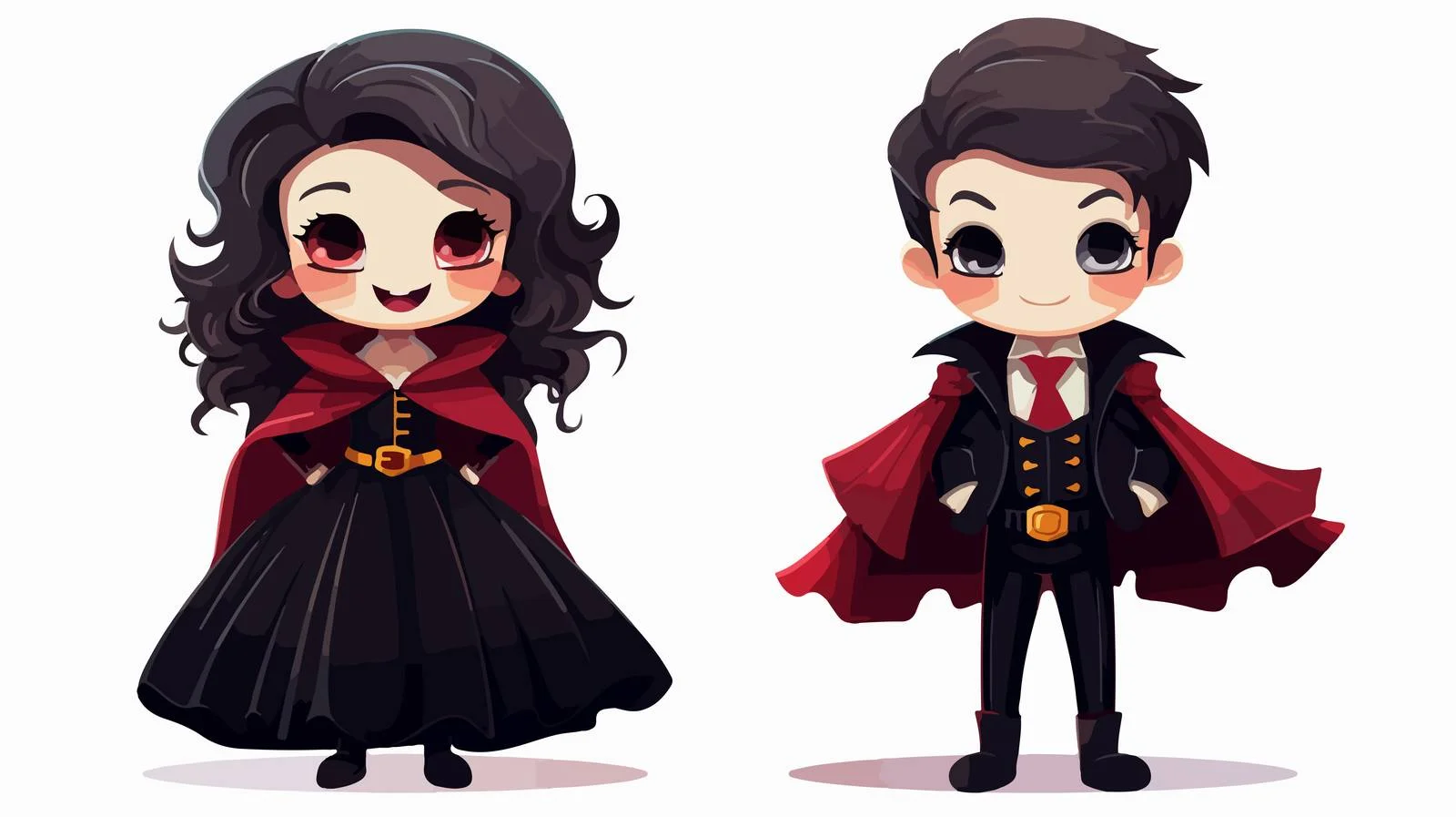 Kids Halloween Vampire Costume Celebration — free download from Dotvec