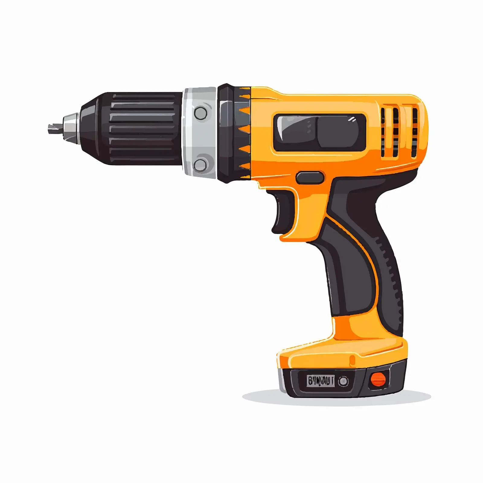 Brace Drill Vector Illustration on White Background – free construction tools image from Dotvec