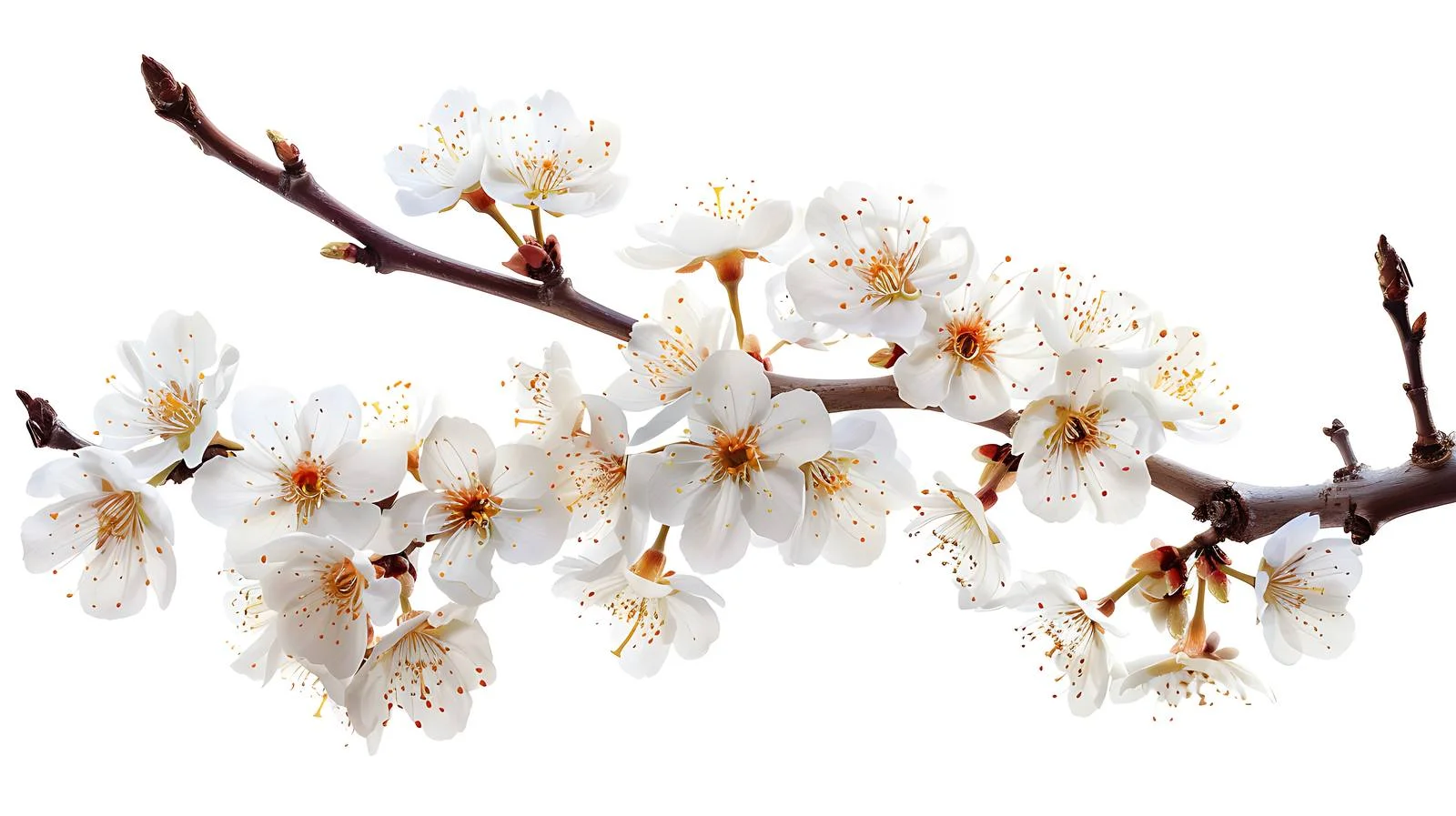 Cherry Plum Tree Blossoms To Sky — free download from Dotvec