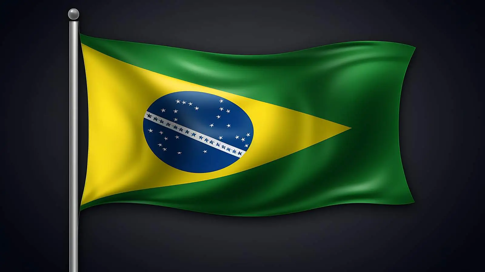 Brazil Flag Icon on Transparent Background — free download from Dotvec