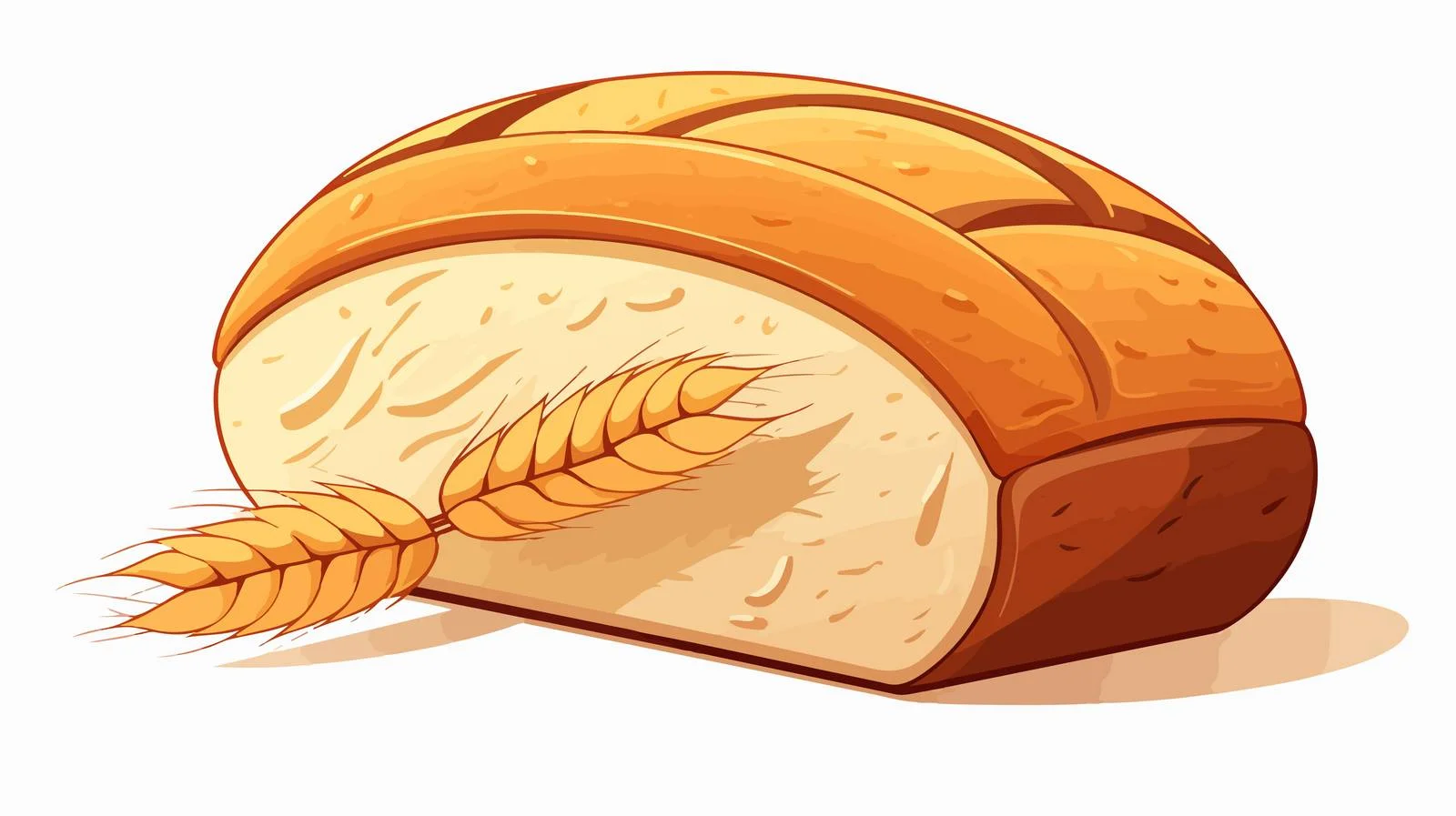 Bread Loaf Flat Design Style — free download from Dotvec
