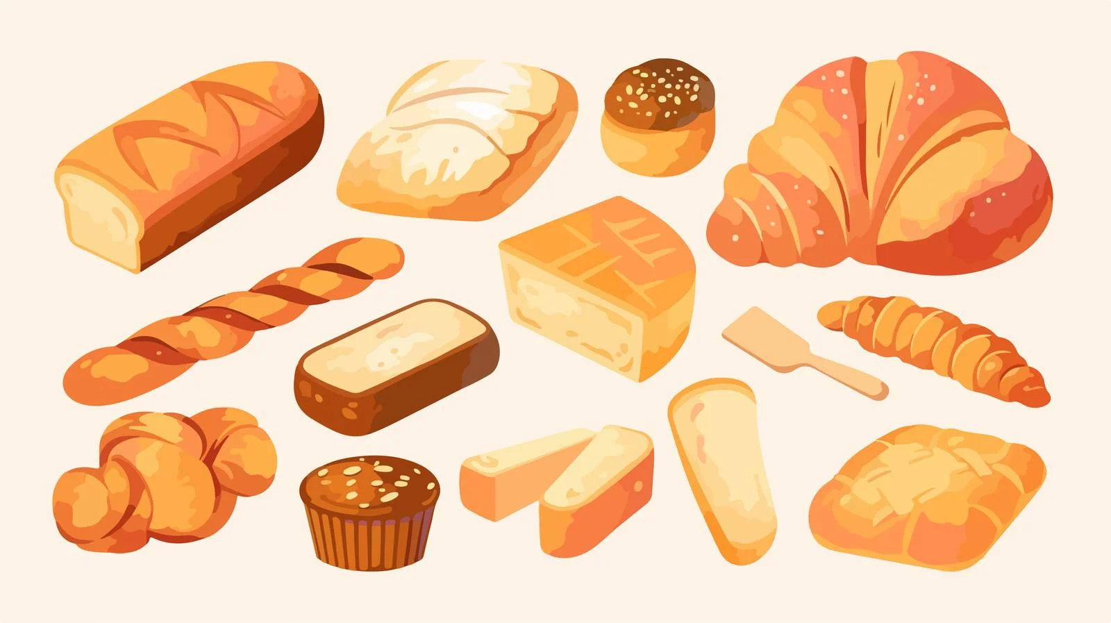 Assorted Baked Goods Collection Displayed — free download from Dotvec