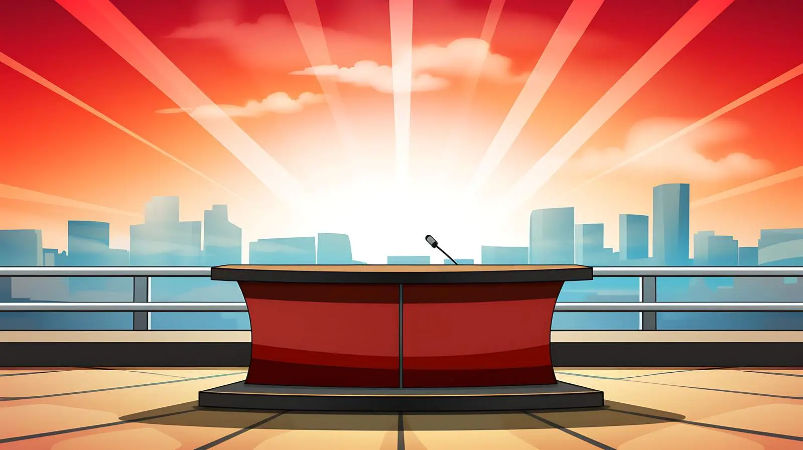 Dynamic News Studio Background Illustration — free download from Dotvec