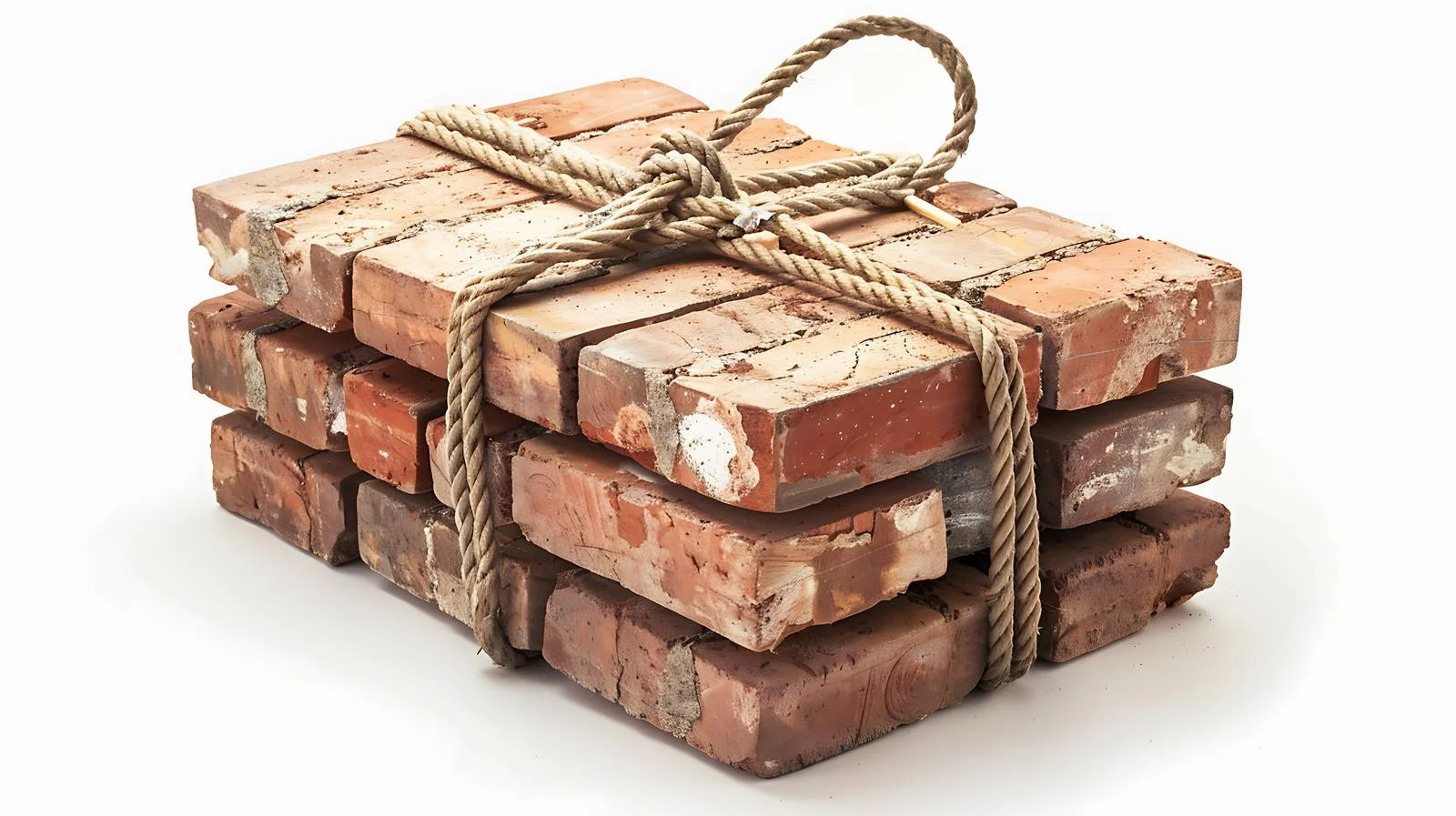 Secure Brick Stack with Ropes Image — free download from Dotvec