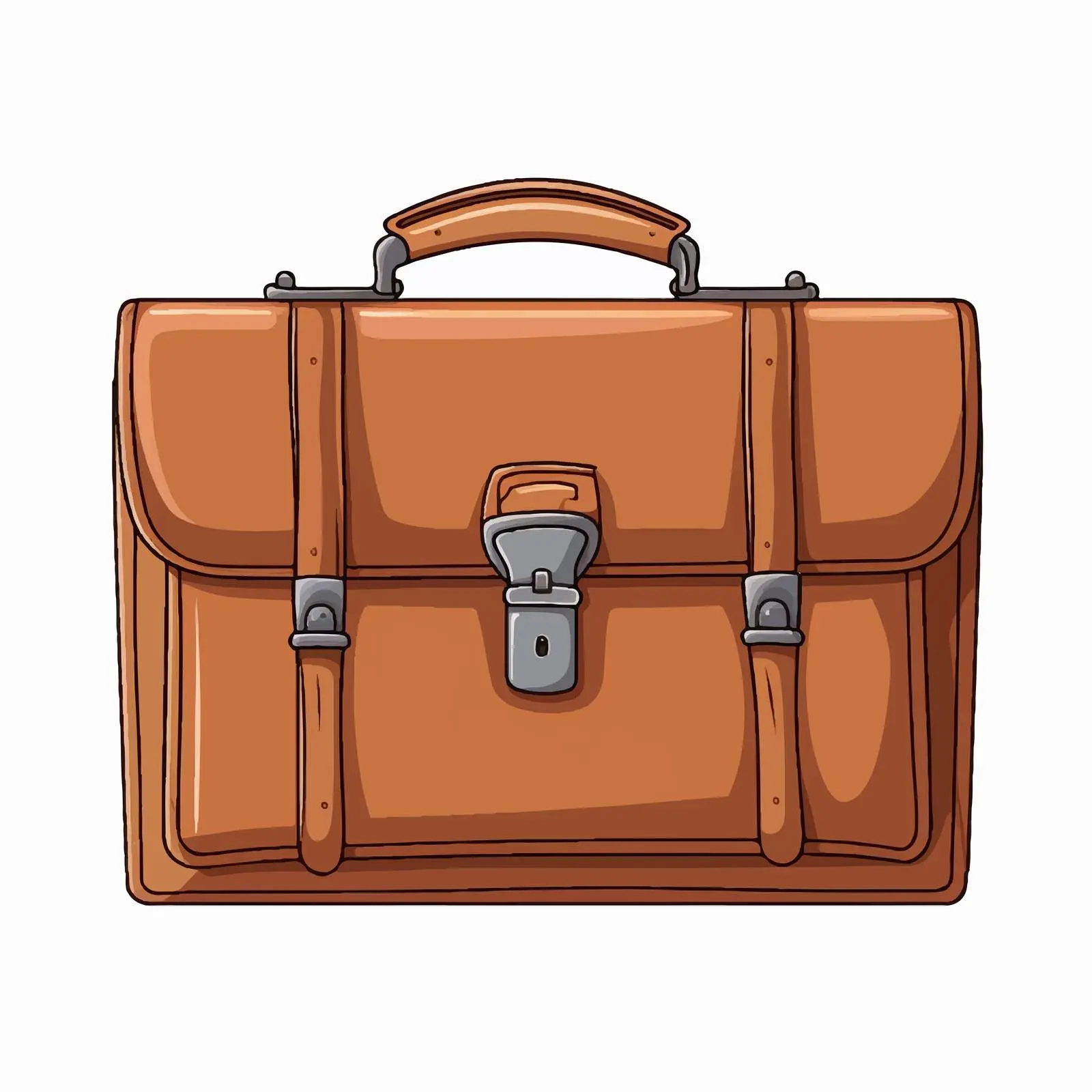 Cartoon Briefcase Vector Illustration for Projects — free download from Dotvec