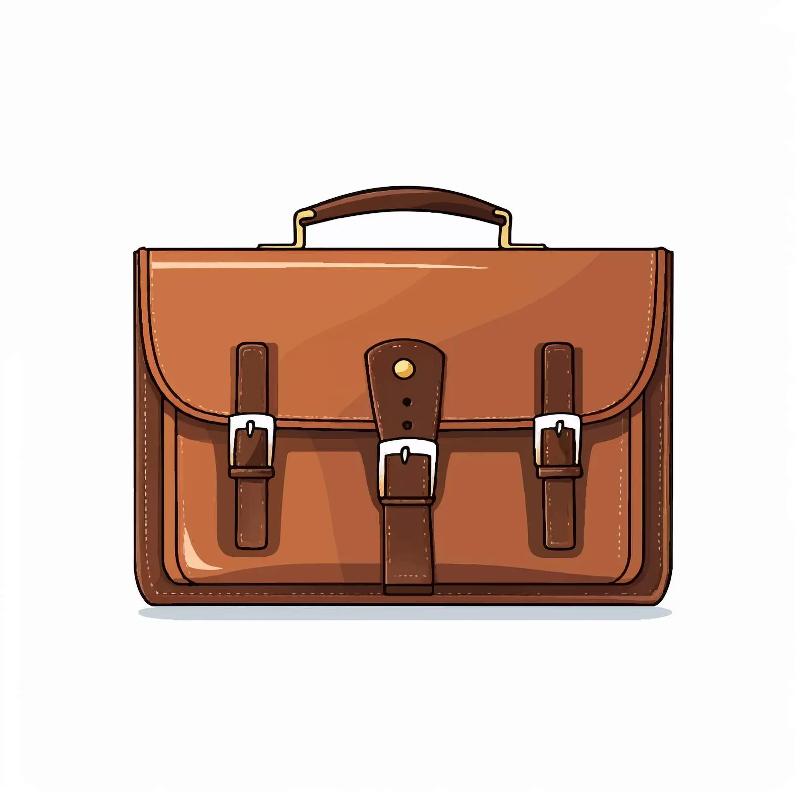 Cartoon Vector Briefcase Illustration — free download from Dotvec