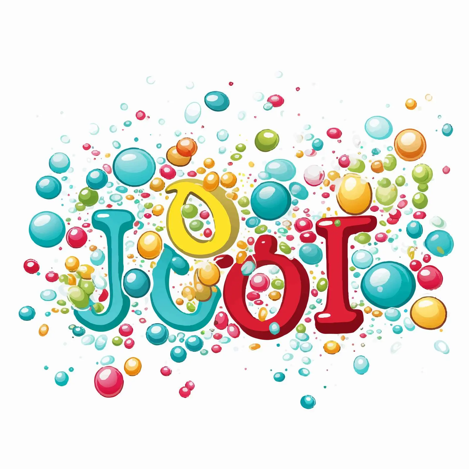 Colorful Cartoon Bubbles Clip Art for Bathrooms – free bathroom decor image from Dotvec