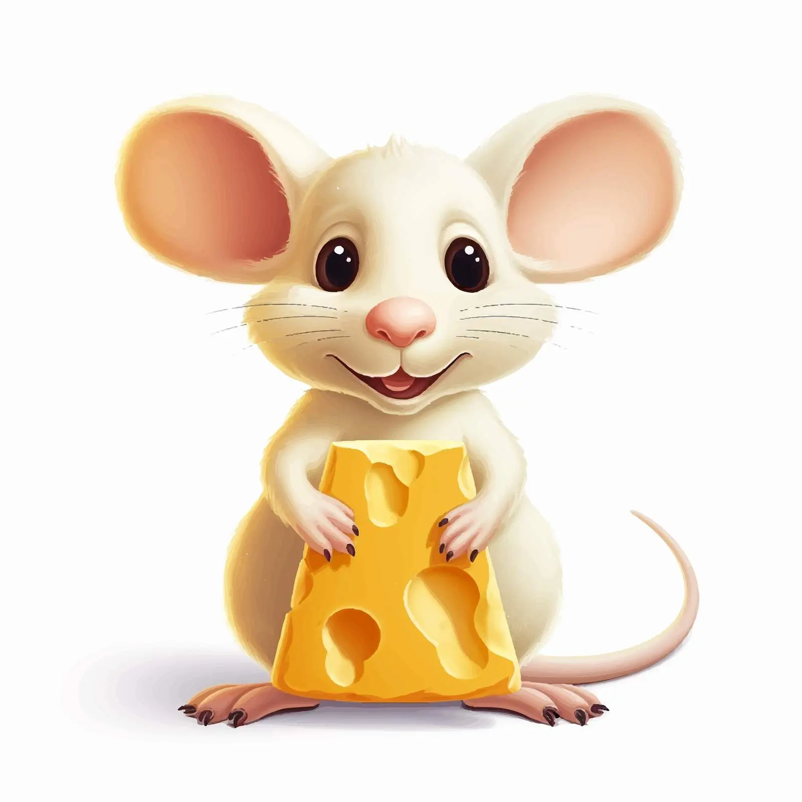 Cute Rat with Letter Y Vector Design – free educational vector image from Dotvec