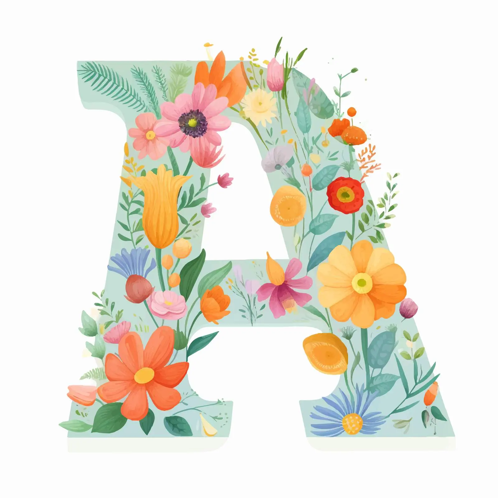 Bright Cotton Alphabet for Logos and Badges – free bad image from Dotvec