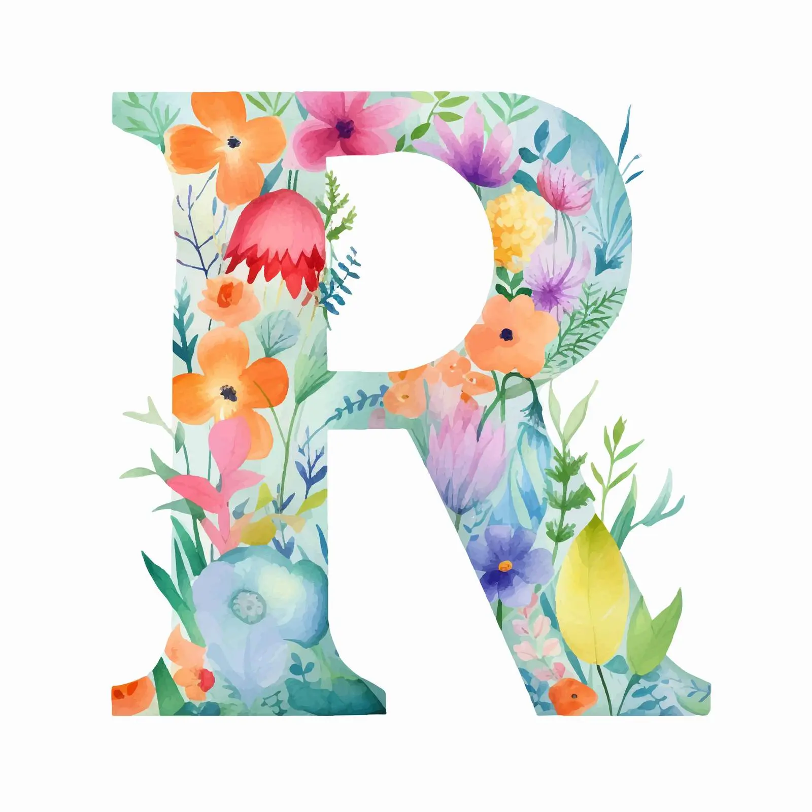 Bright Cotton Alphabet for Logos and Badges – free bad image from Dotvec