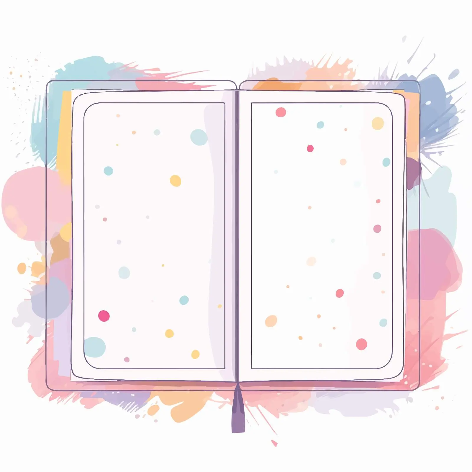 Bright Creative Scrapbook Page Design Template — free download from Dotvec