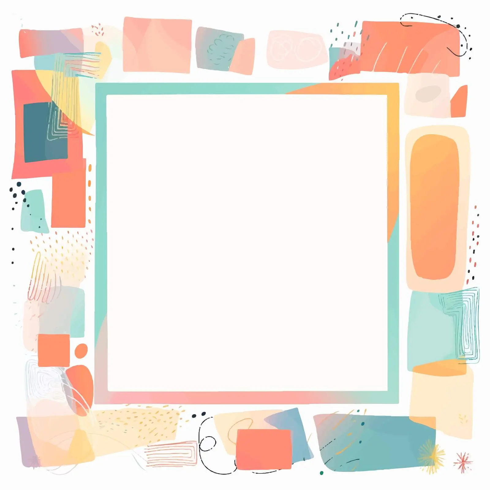 Bright Creative Scrapbook Page Design Template — free download from Dotvec