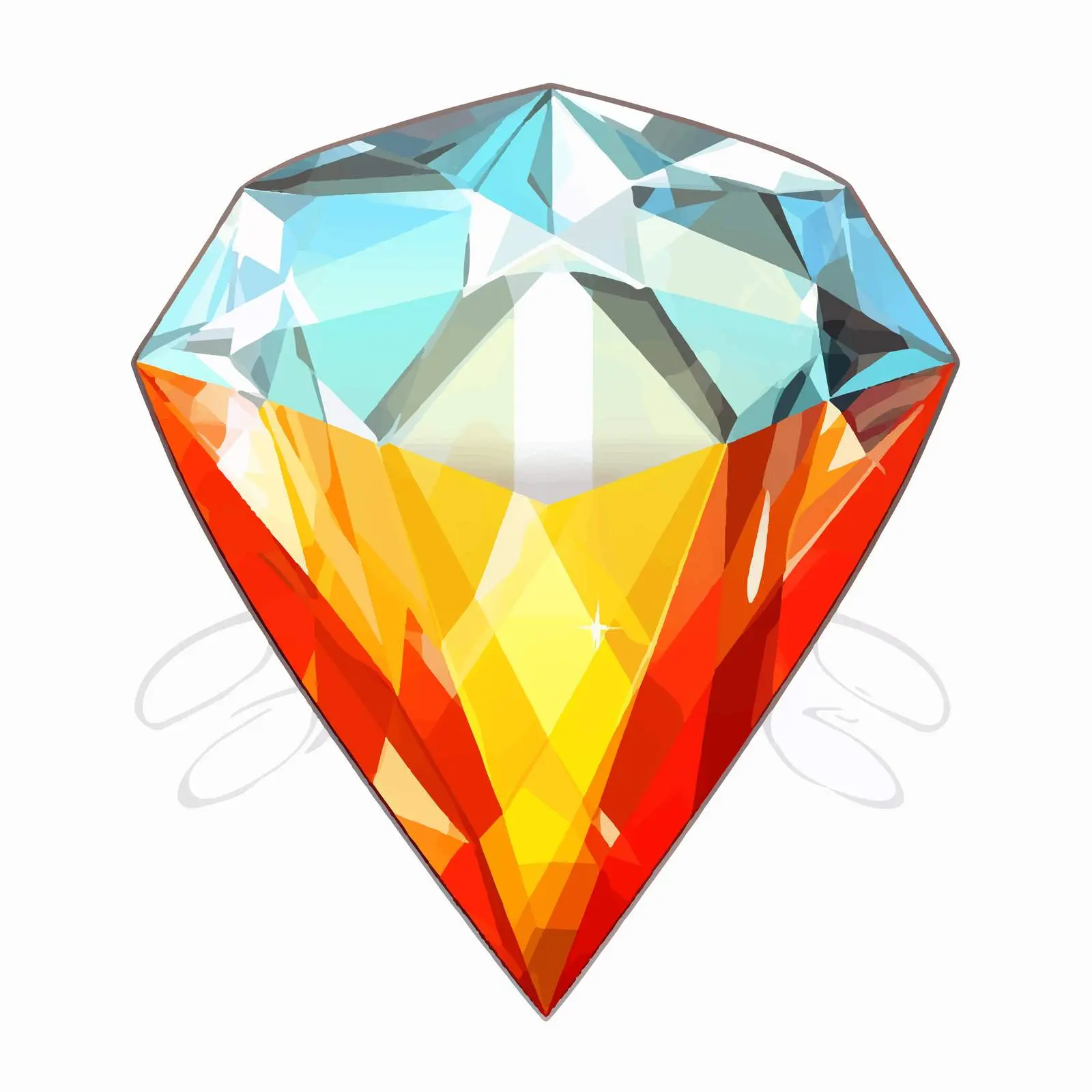 Colorful Diamonds Inspired by Cyprus National Flag – free holiday graphics image from Dotvec