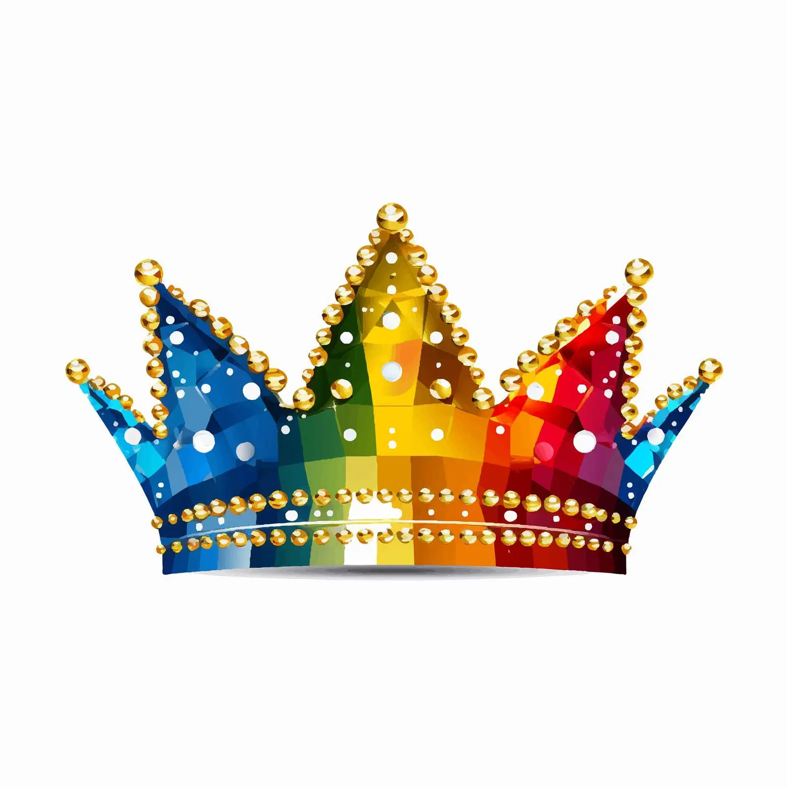 Vibrant Crown in National Flag Colors — free download from Dotvec