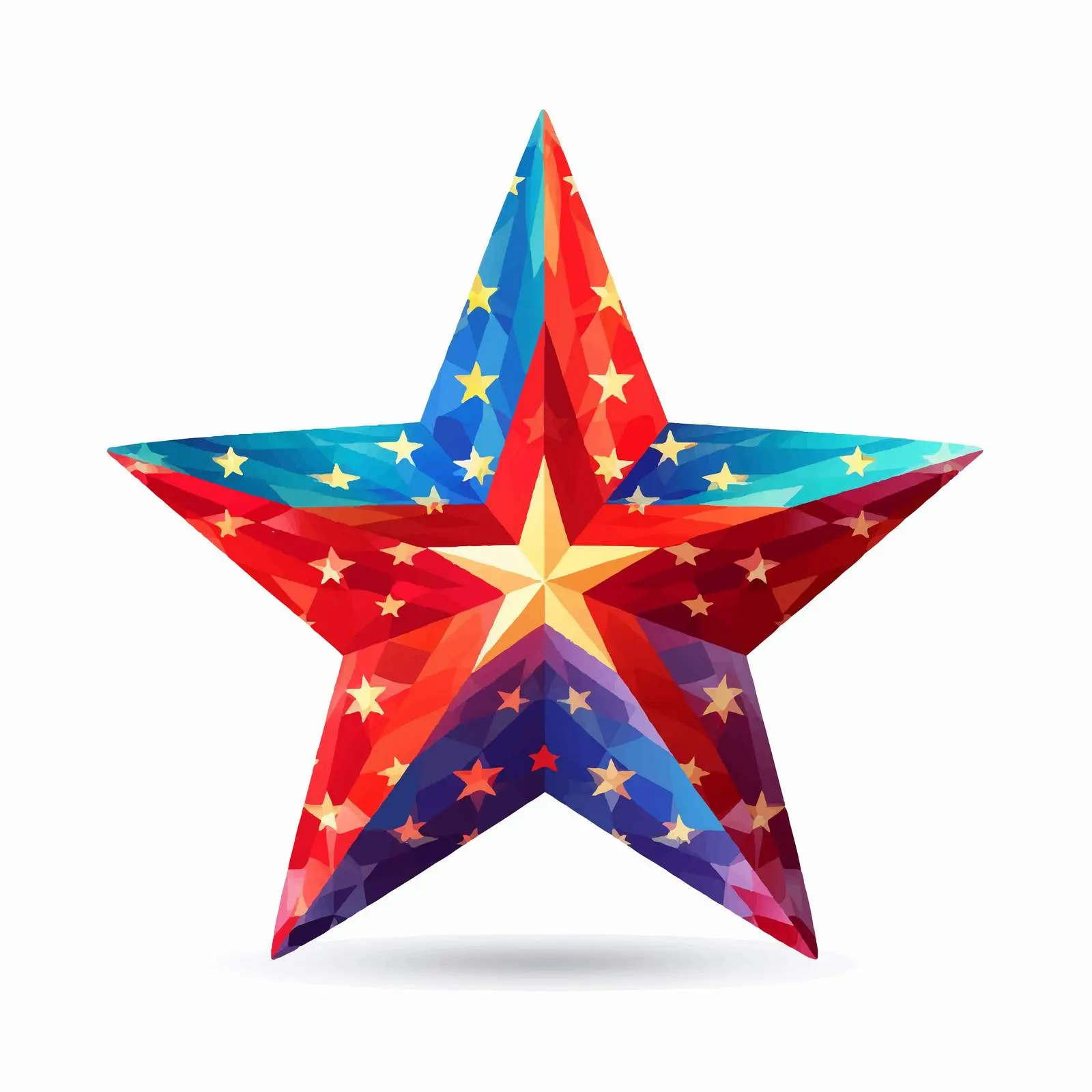 Lao Flag Glitter Star Vector Template — free download from Dotvec