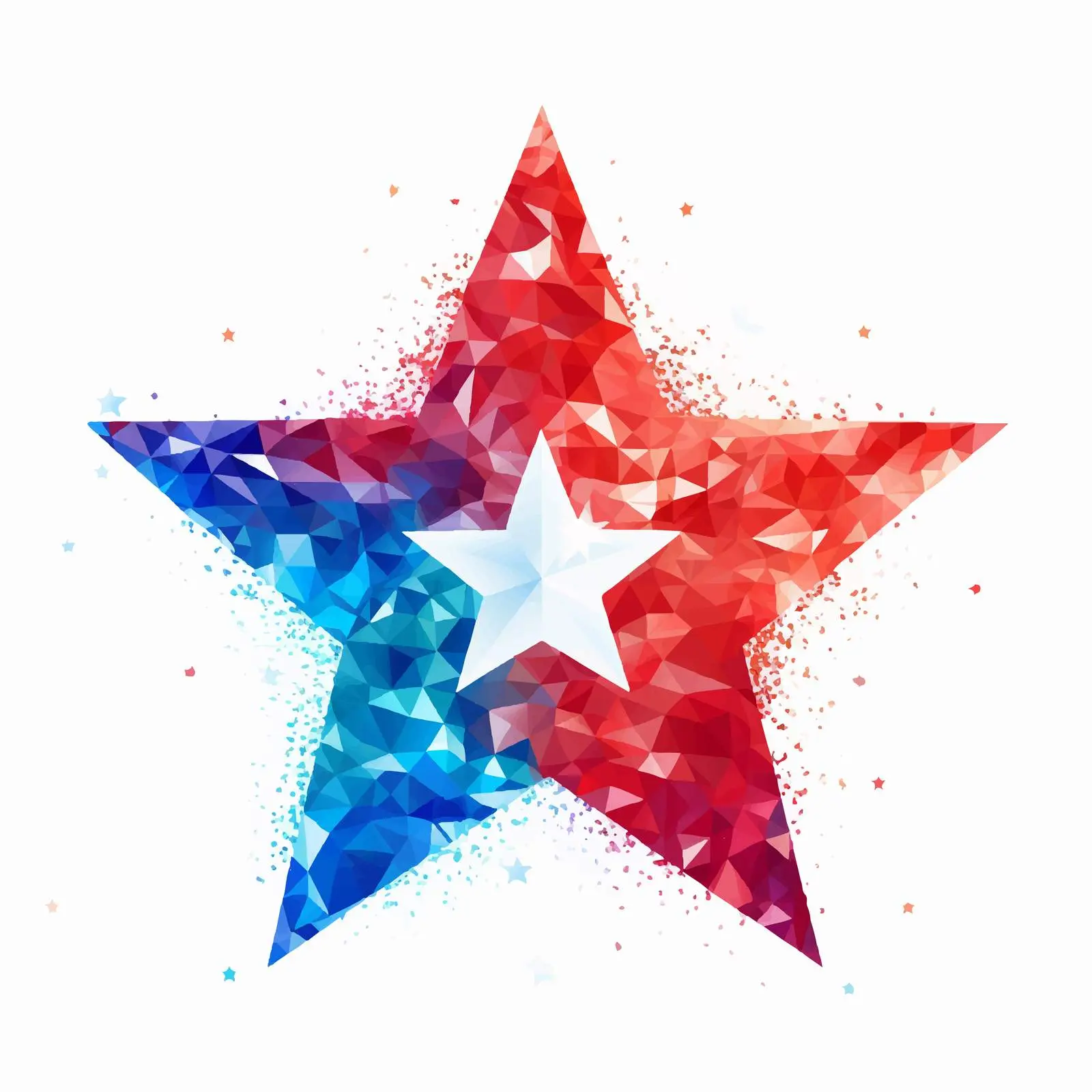 Lao Flag Glitter Star Vector Template – free modern vector art image from Dotvec