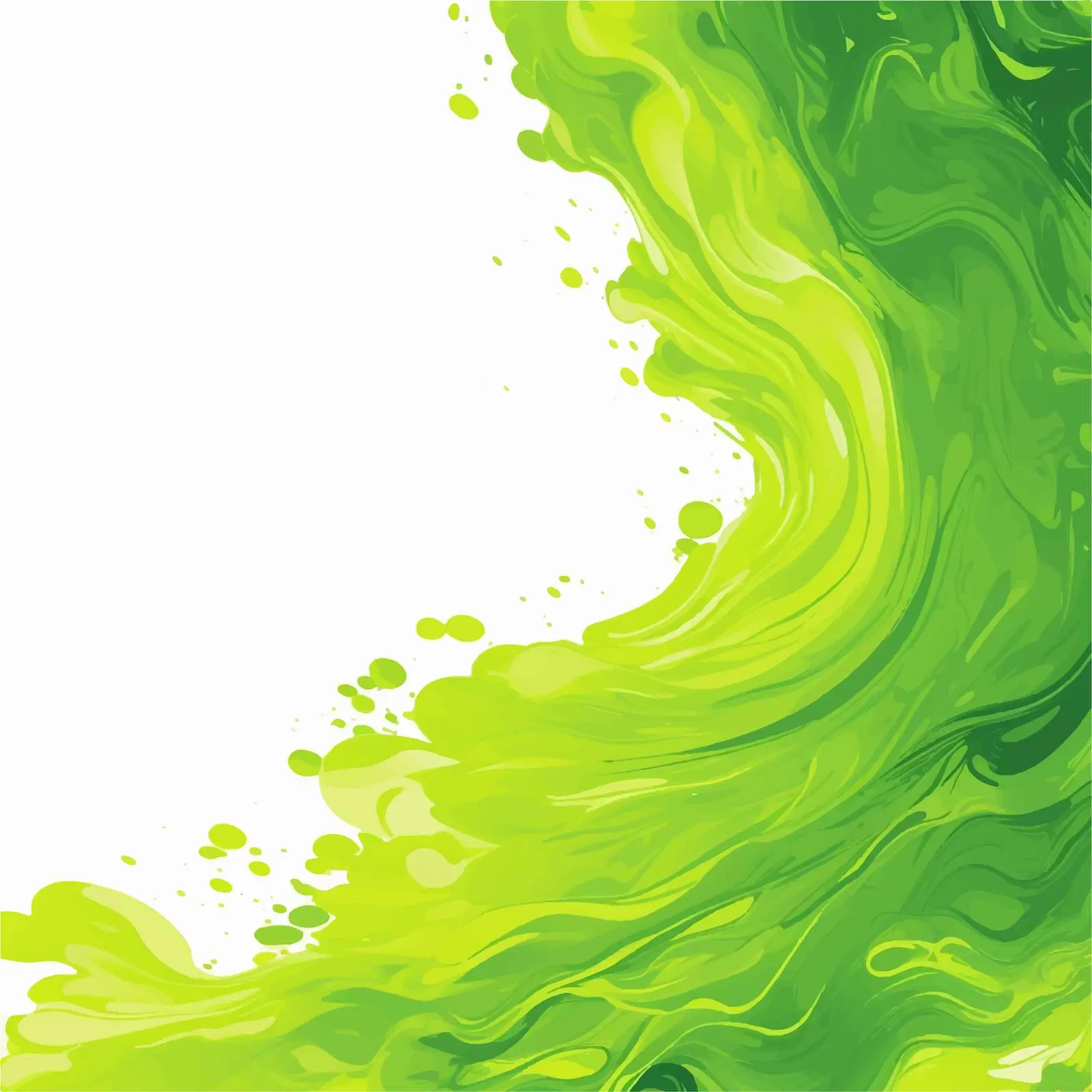 Bright Green Drawn Cartoon Background Vector – free design vector image from Dotvec