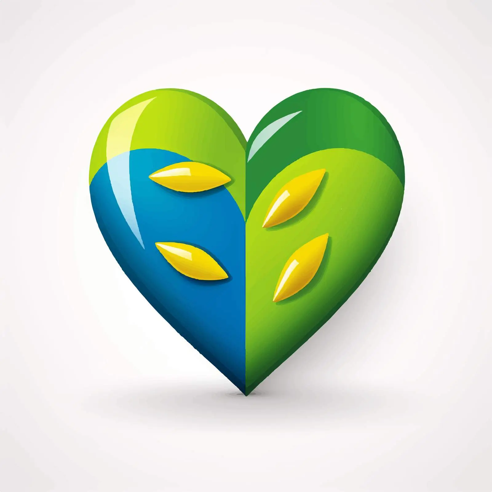 Vibrant Heart Design in National Flag Colors — free download from Dotvec