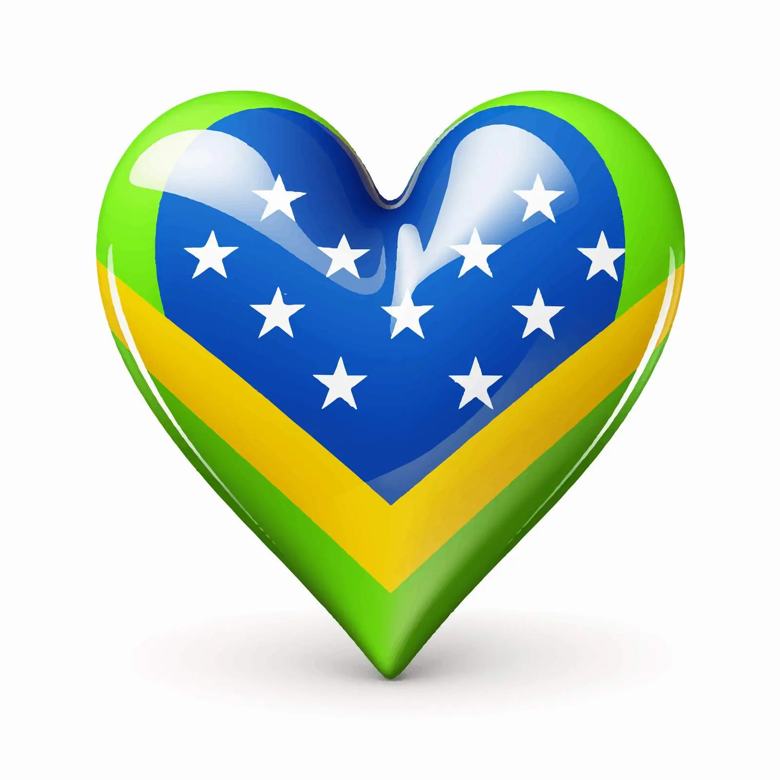 Modern Heart Design in National Flag Colors – free abstract heart image from Dotvec