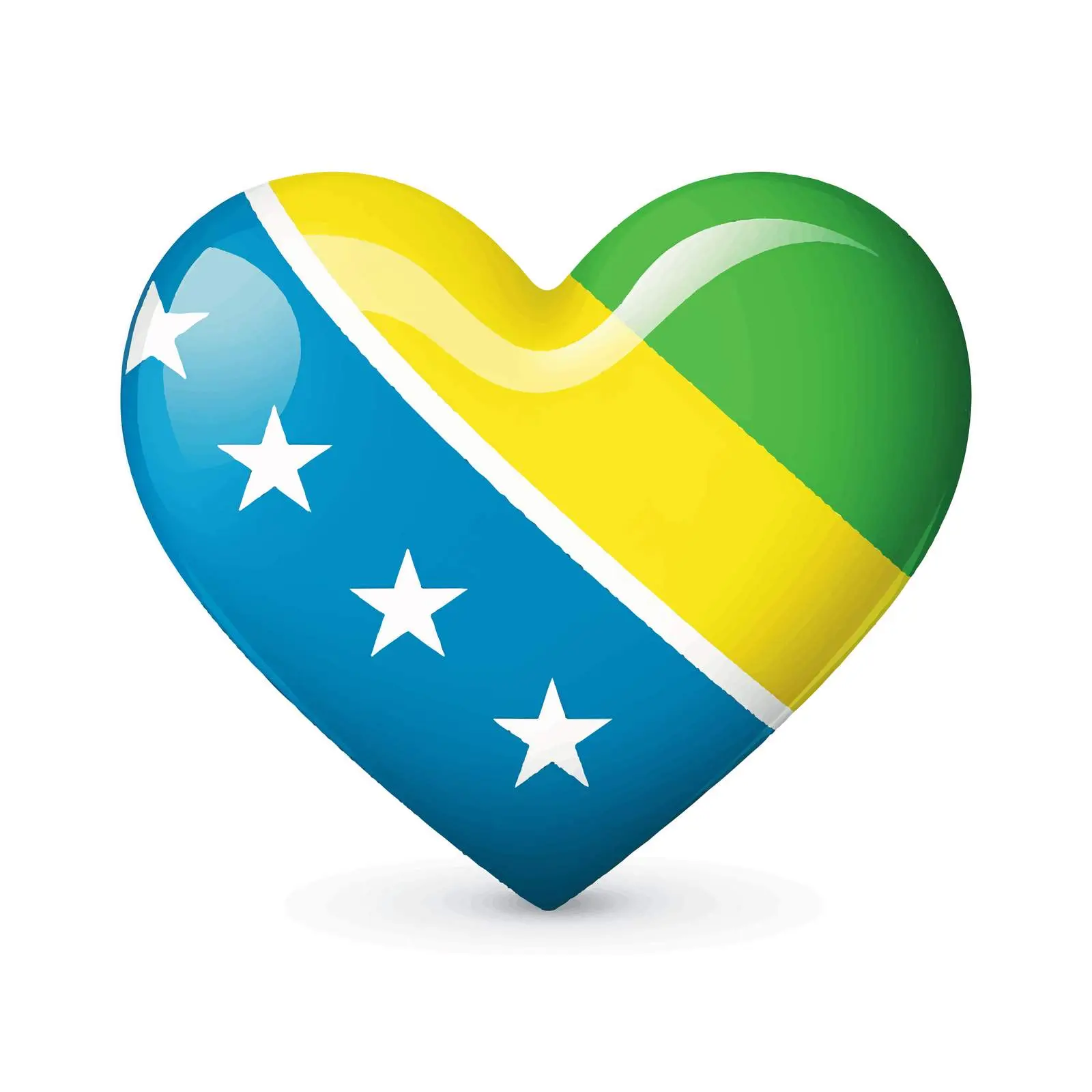 Modern Heart Vector in National Flag Colors — free download from Dotvec