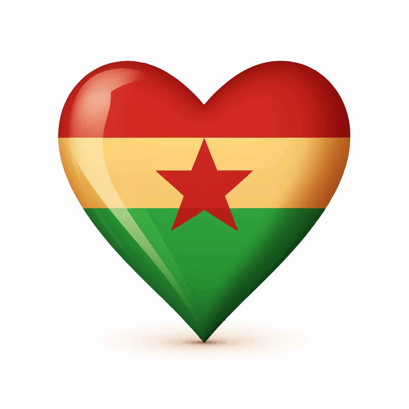 Colorful Heart Graphic Inspired by National Flags – free abstract heart image from Dotvec