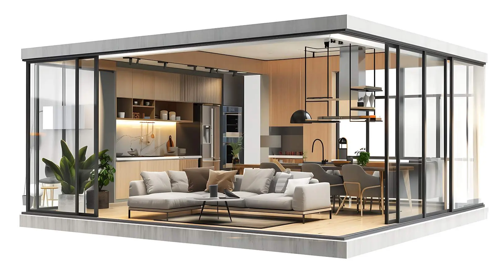 Bright Modern Home Interior Design With Decor — free download from Dotvec