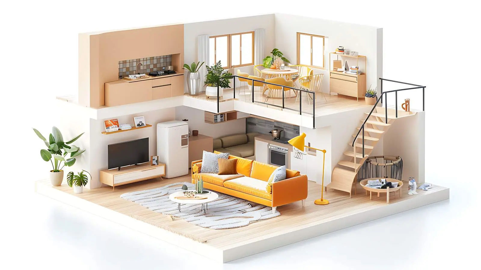 Bright Modern Home Interior Design Decor – free home aesthetics image from Dotvec