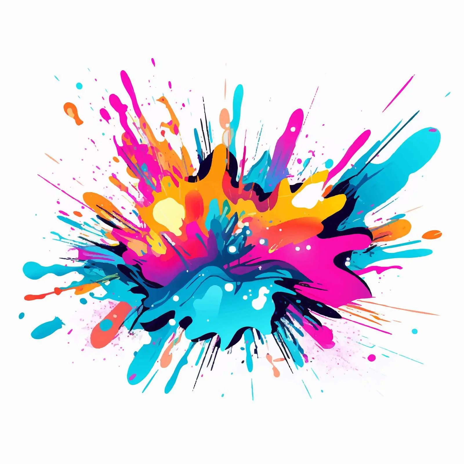 Bright Neon Cartoon Vector Backdrop Design — free download from Dotvec