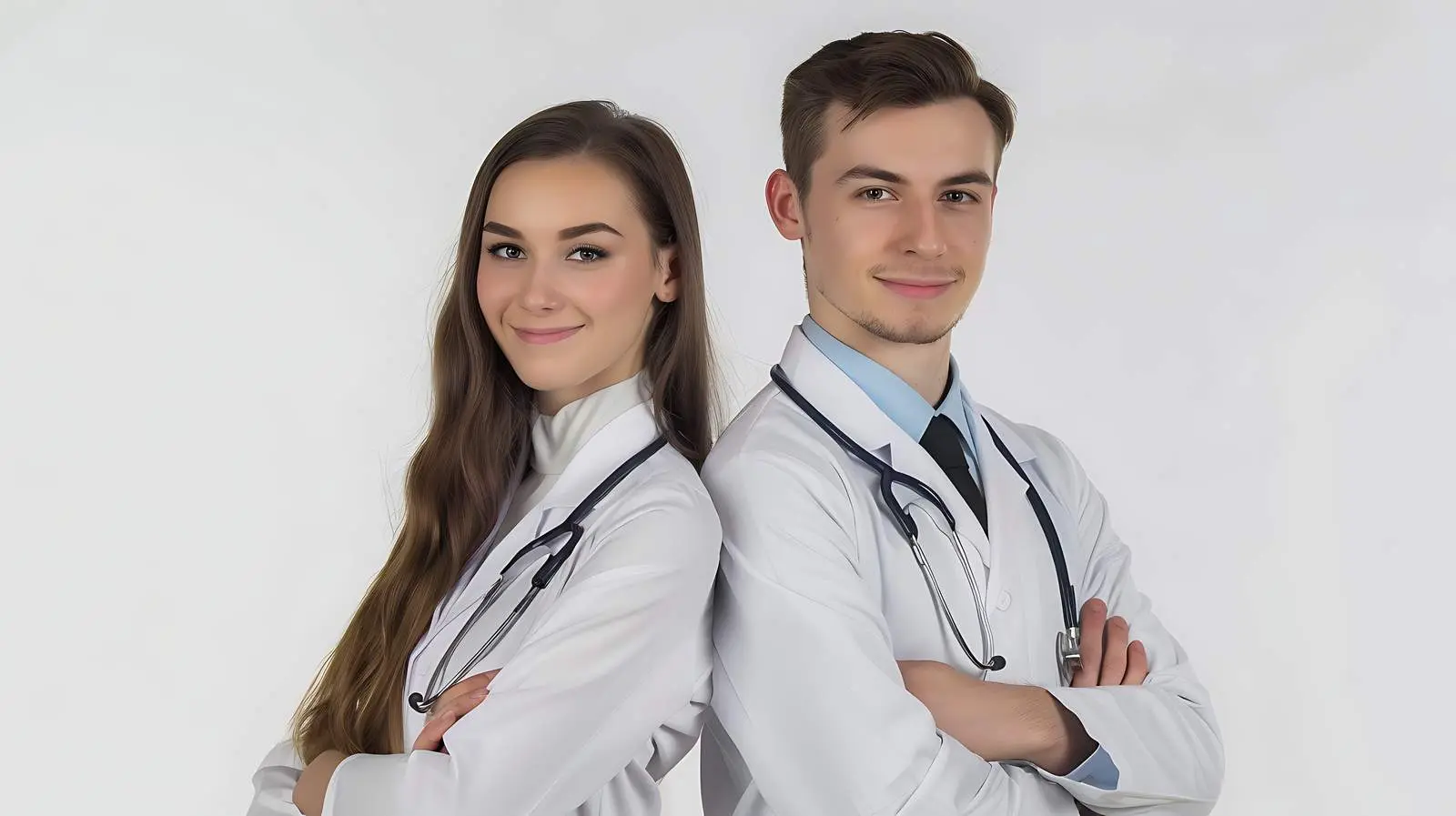 Young Attractive Doctors Isolated on White Background – free young image from Dotvec