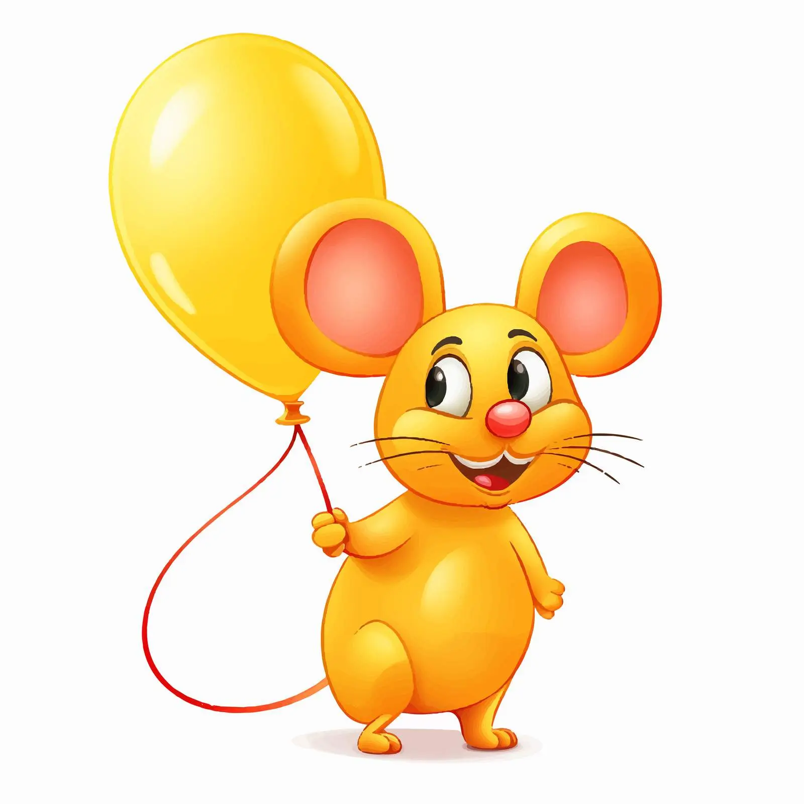 Colorful Cheese Balloon and Mouse Clip Art – free cheese image from Dotvec