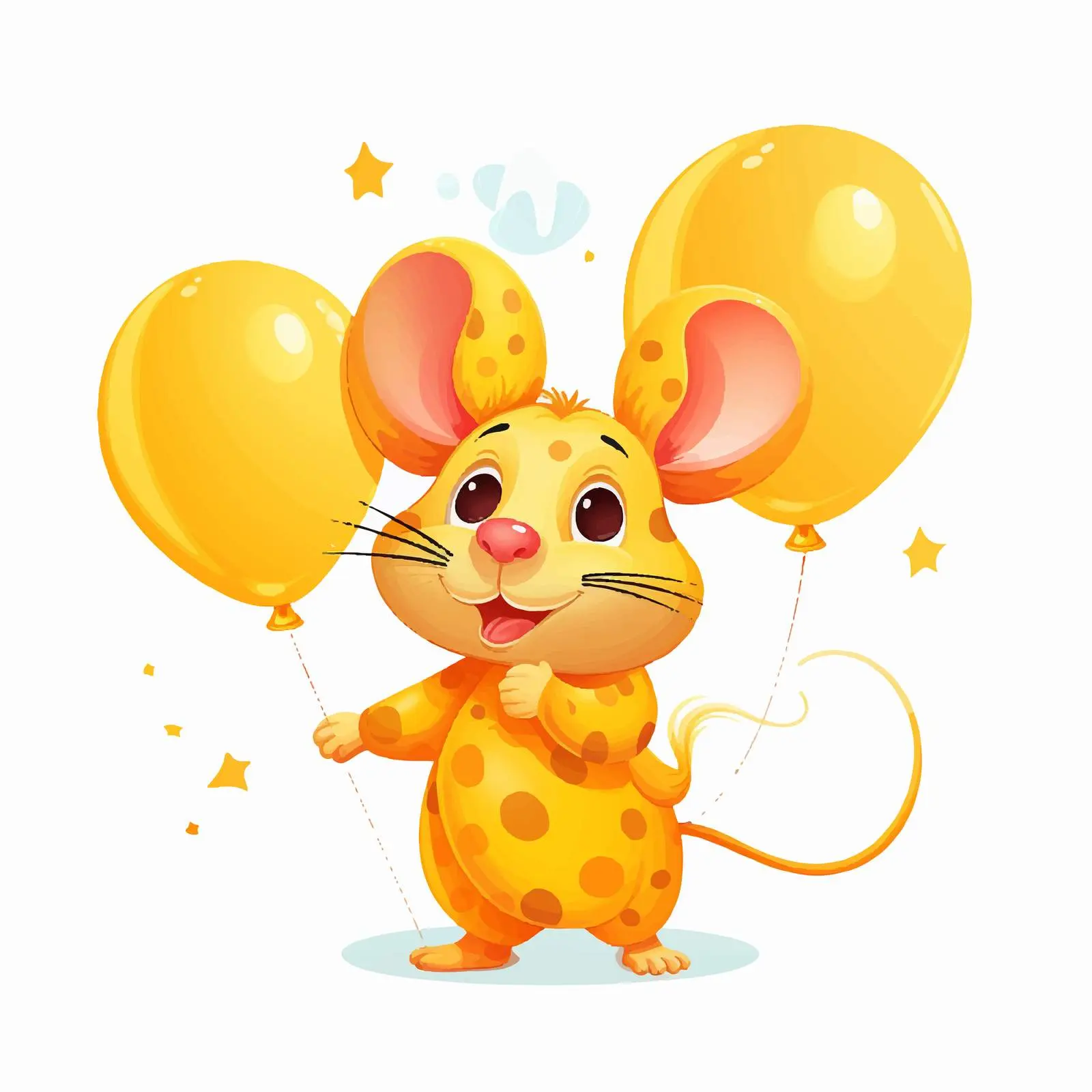 Colorful Cheese, Balloon, and Mouse Clip Art – free cheese image from Dotvec