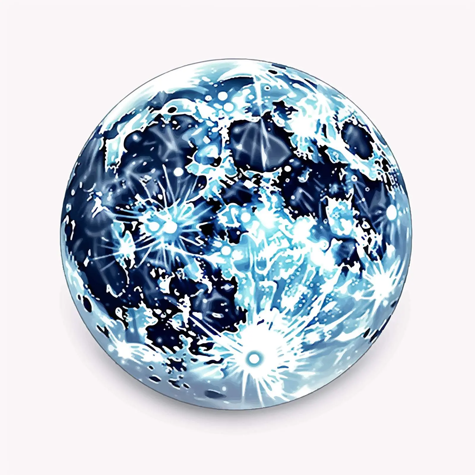 Realistic Full Moon Clip Art for Nighttime – free full moon image from Dotvec