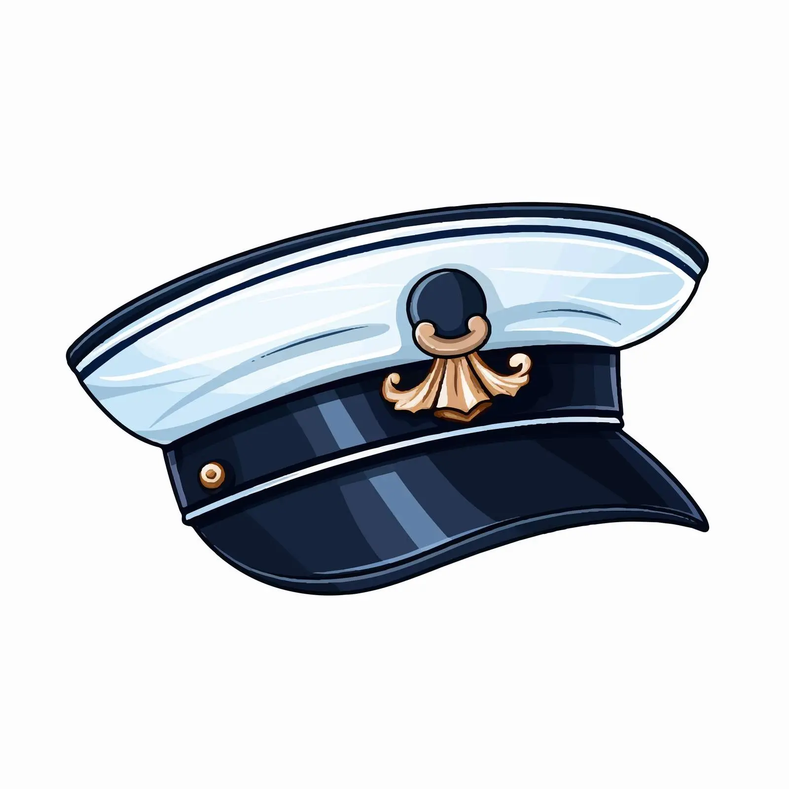 Bright Sailor Hat Vector Clip Art – free childrens art image from Dotvec