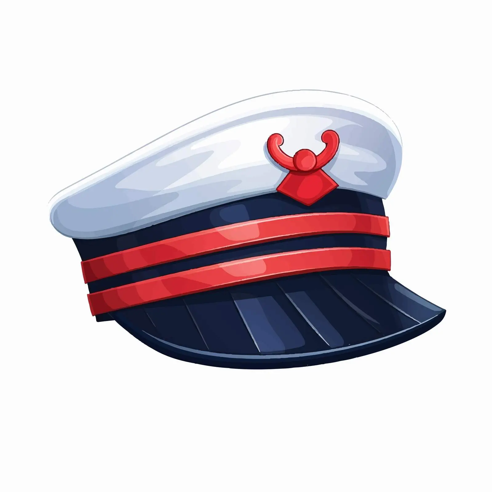 Bright Cartoon Marine Sailor Hat Clip Art – free maritime image from Dotvec