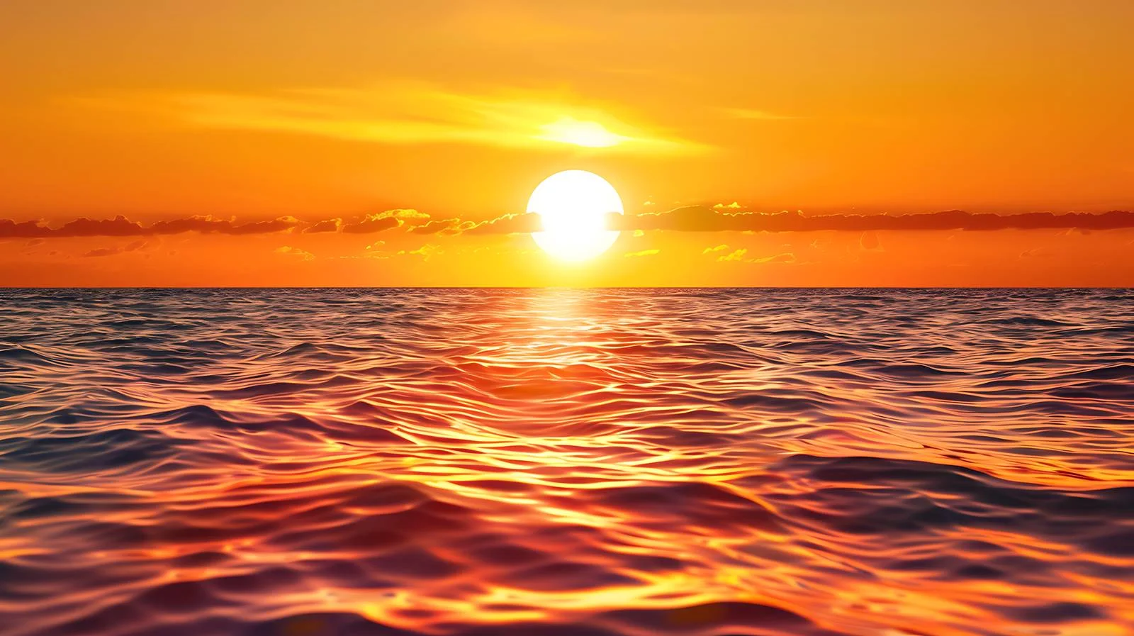 Vivid Sunset Over Sea — free download from Dotvec