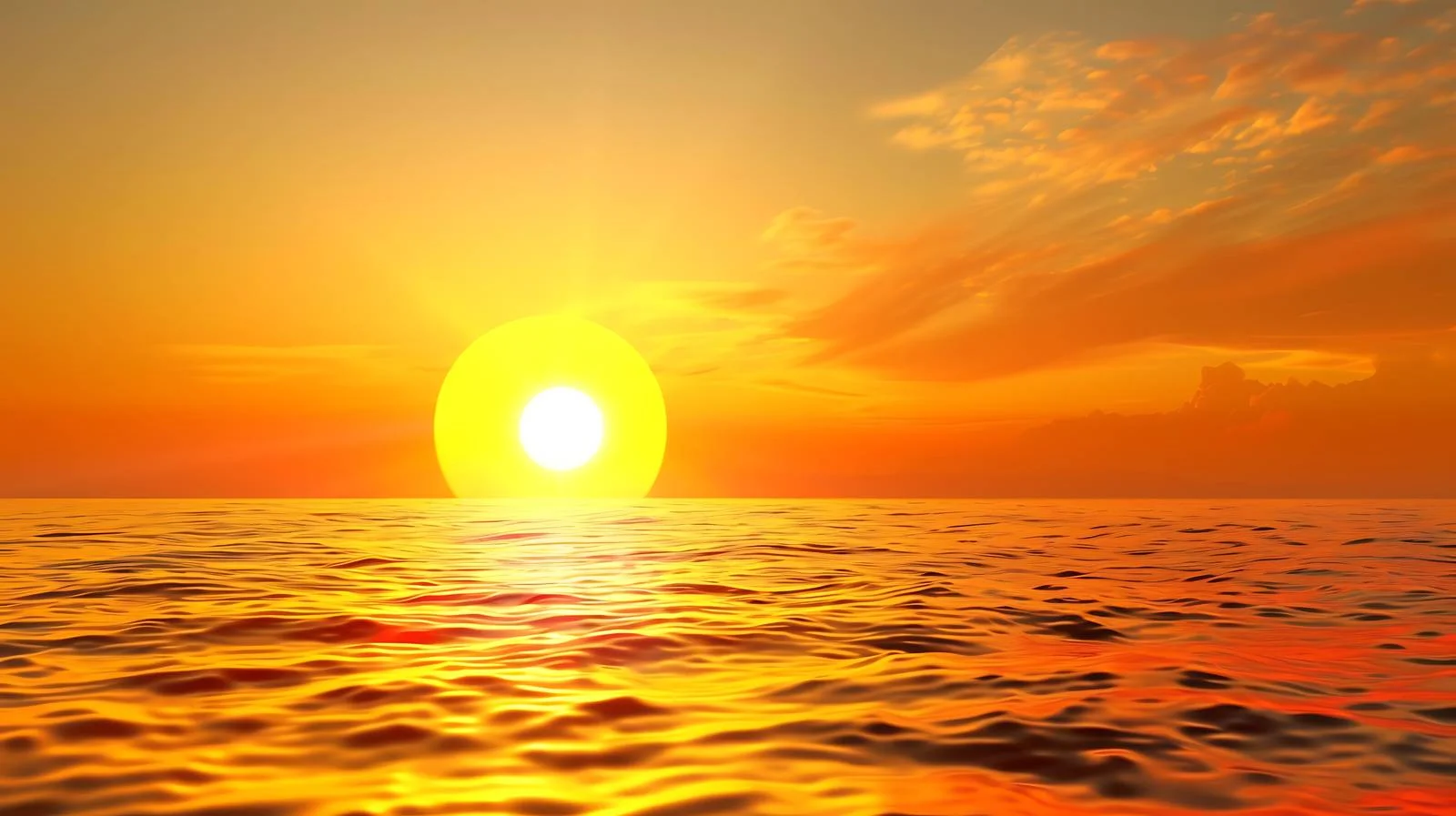 Vivid Sunset Over Sea — free download from Dotvec