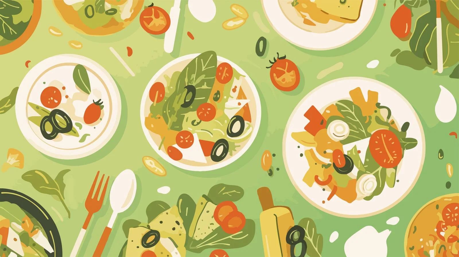 Vibrant Horizontal Banners with Vega Design — free download from Dotvec