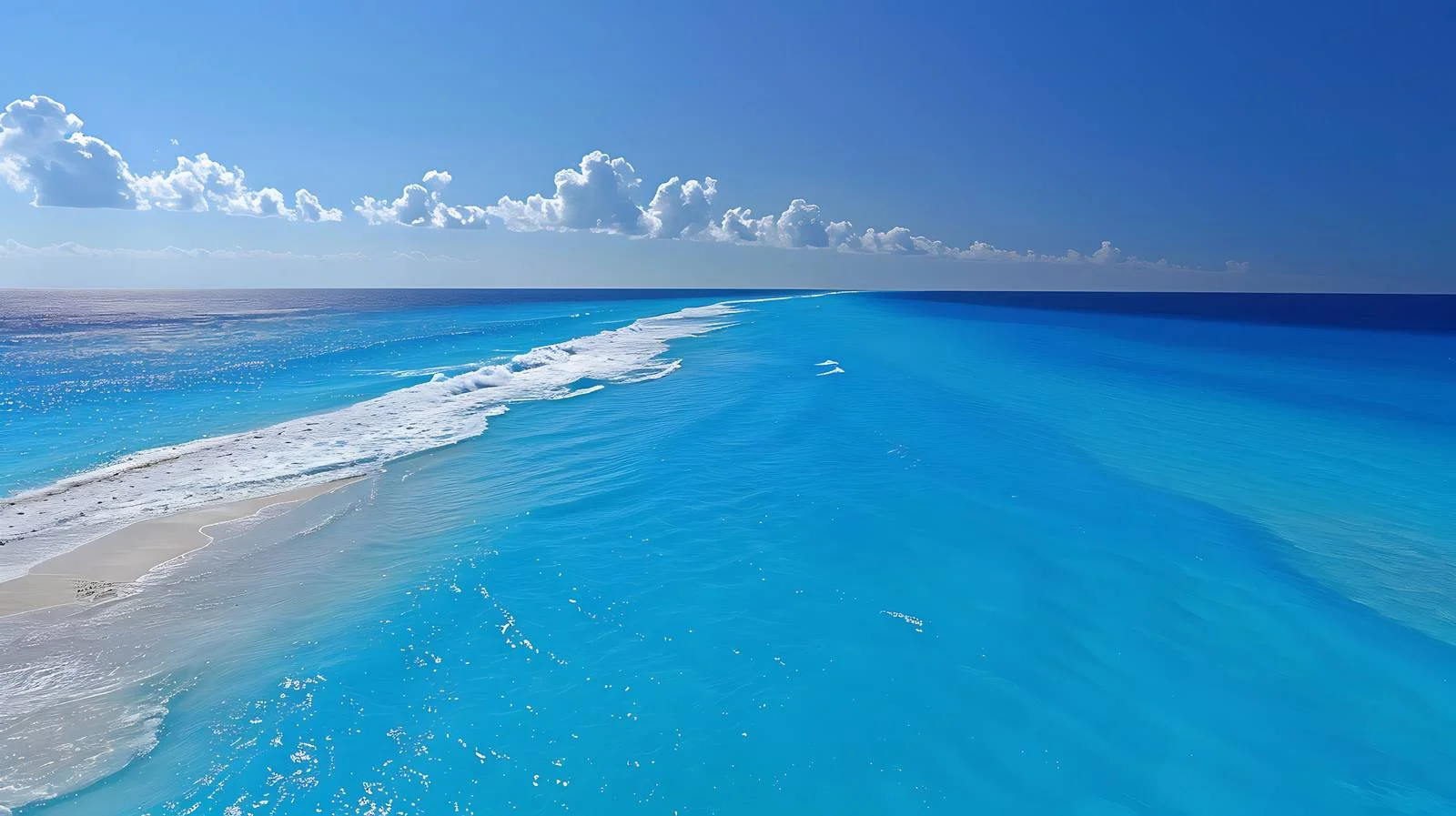 Azure Waters and Serpentine Shoreline in Cancun — free download from Dotvec