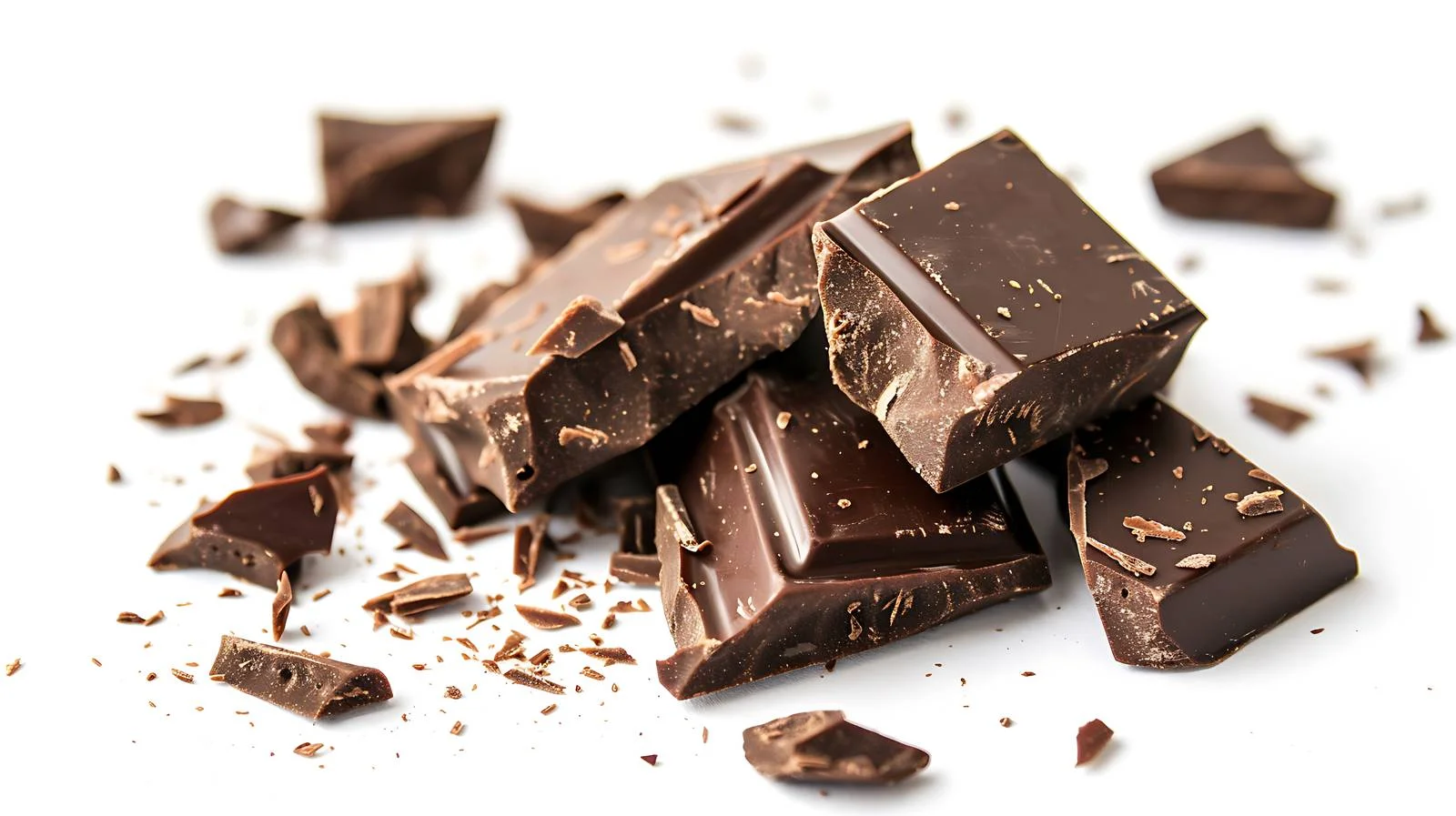 Exquisite Dark Chocolate Bar with Porous Pieces — free download from Dotvec