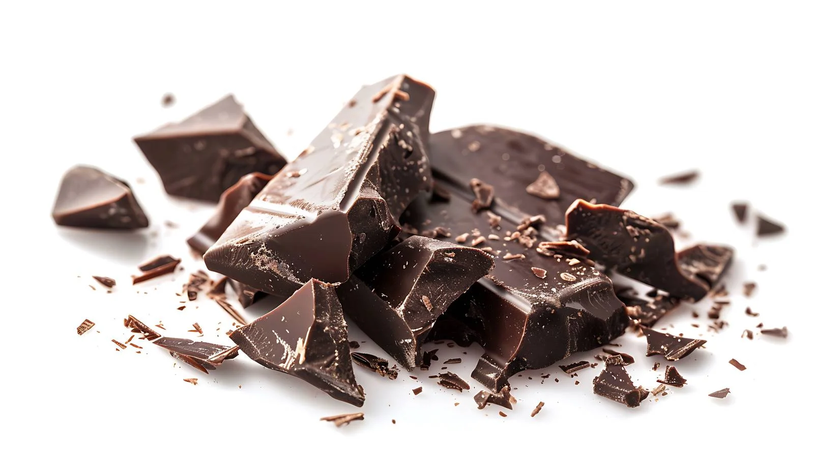Dark Porous Chocolate Bar with Broken Pieces — free download from Dotvec