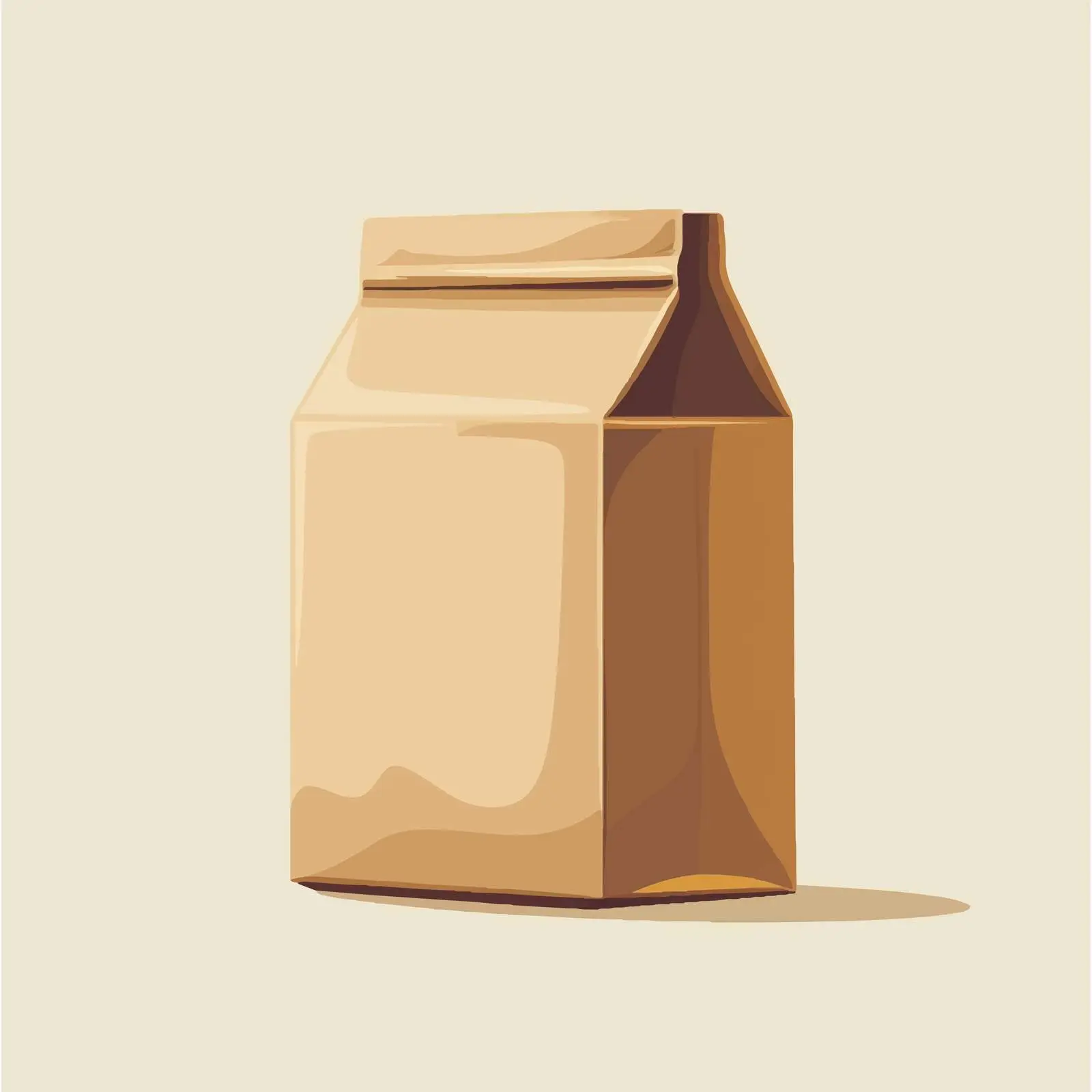 Flat Vector Brown Bag Illustration — free download from Dotvec